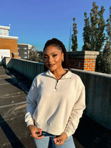 Wanderlust Quarter Zip - Beige