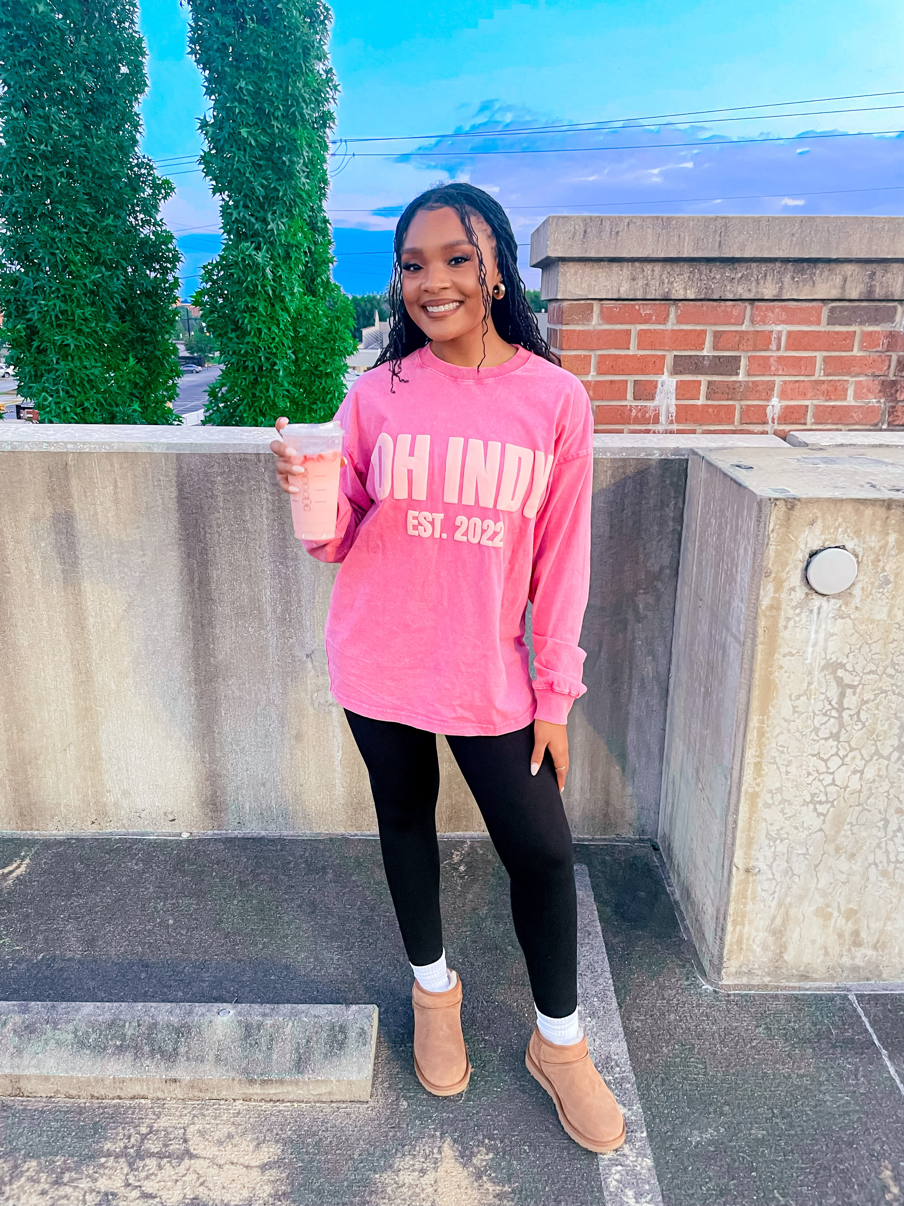 Vintage Wash Oh Indy Long-sleeve