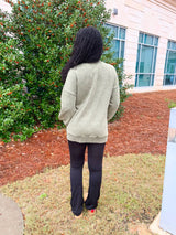 Poppie Vintage Wash Pullover - Olive