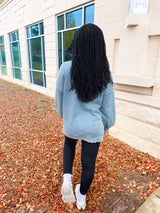 Poppie Vintage Wash Pullover - Blue