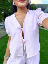Pink Harvest Striped Set