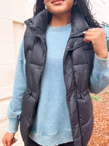 Cloud Nine Puffer Vest - Black