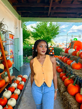 Easy Pumpkin Sweater Vest