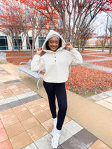 Teddy Comfort Hoodie - Cream