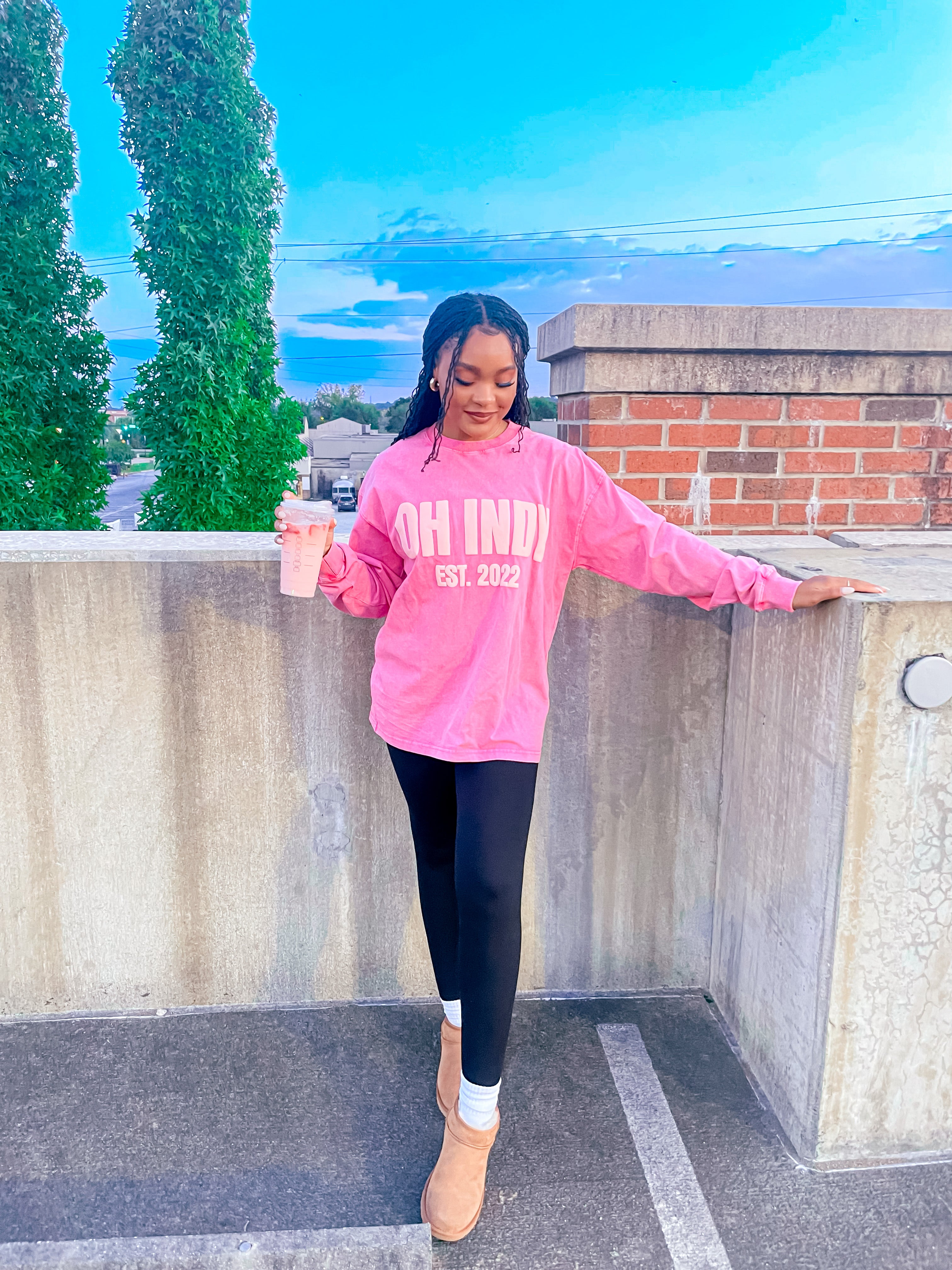 Vintage Wash Oh Indy Long-sleeve