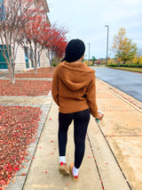Teddy Comfort Hoodie - Camel