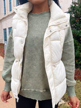 Cloud Nine Puffer Vest - Cream