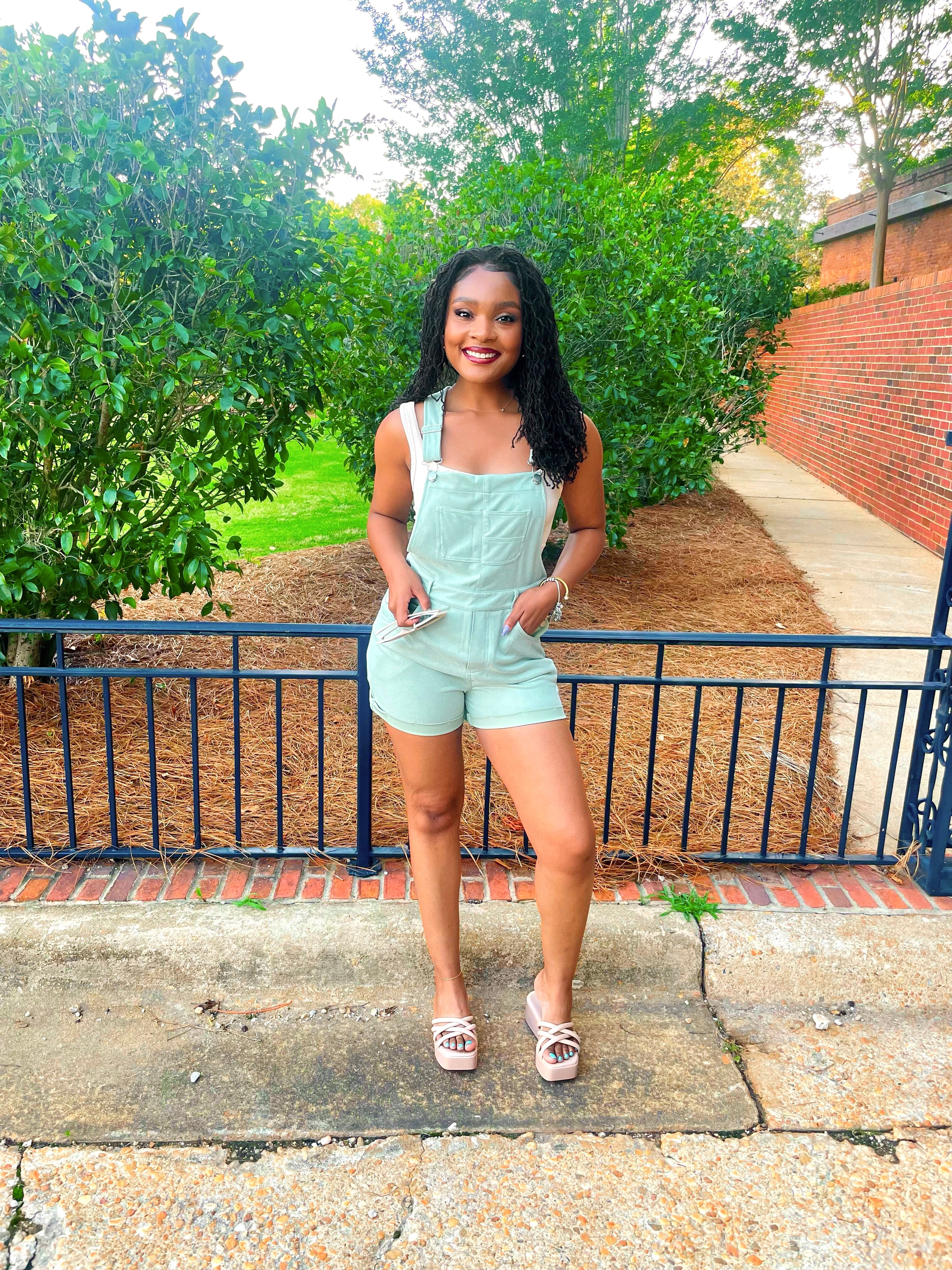 Mint Garden Overalls