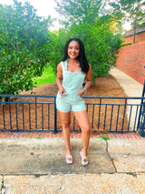 Mint Garden Overalls