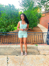 Mint Garden Overalls