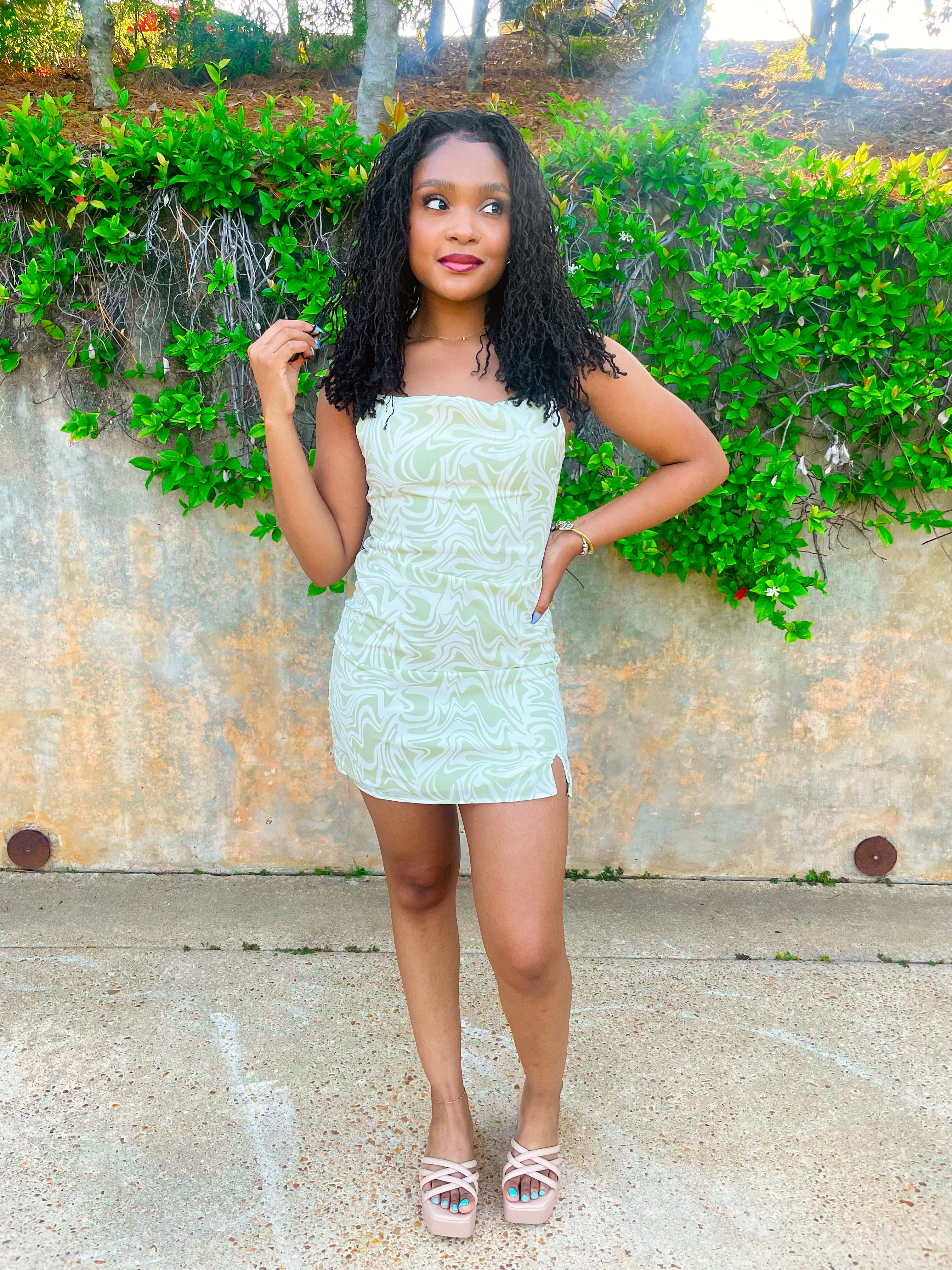 Marble Mini Dress