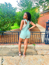 Mint Garden Overalls