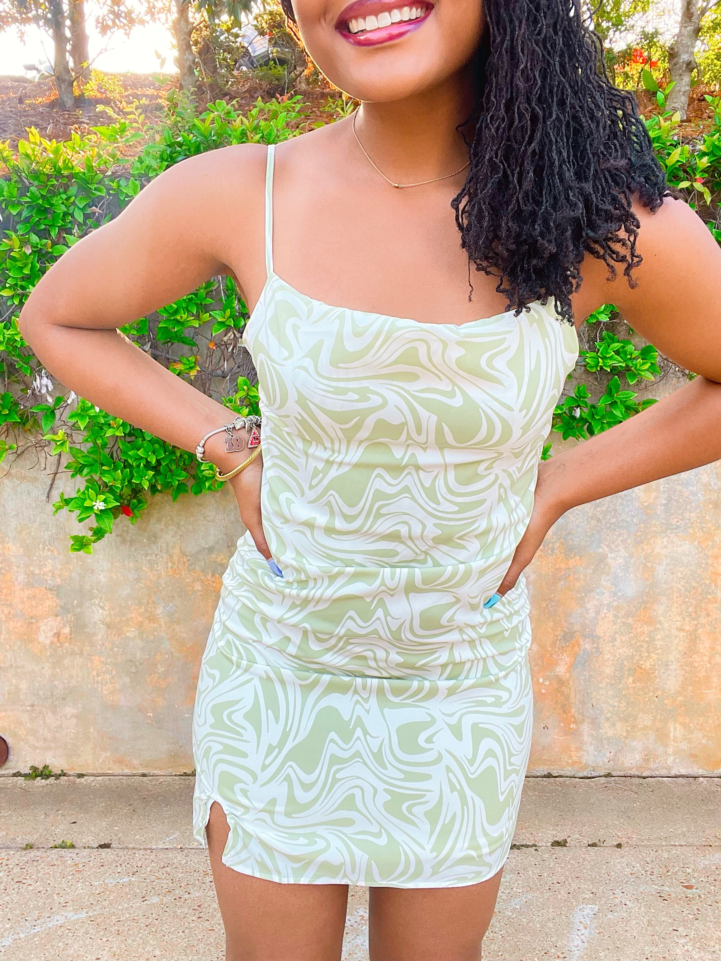 Marble Mini Dress