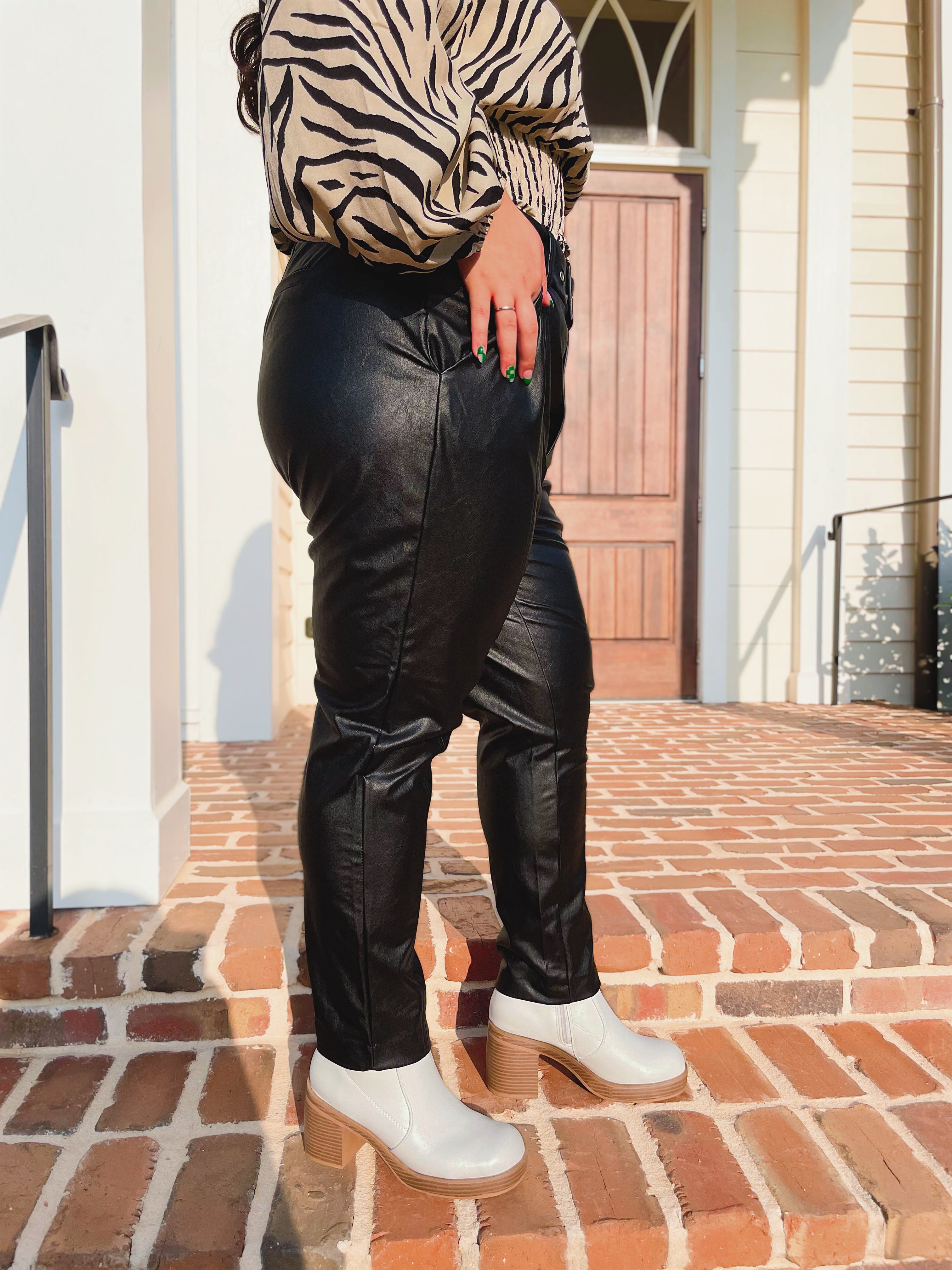 Level Up Leather Pants