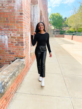 It Girl Leather Pants