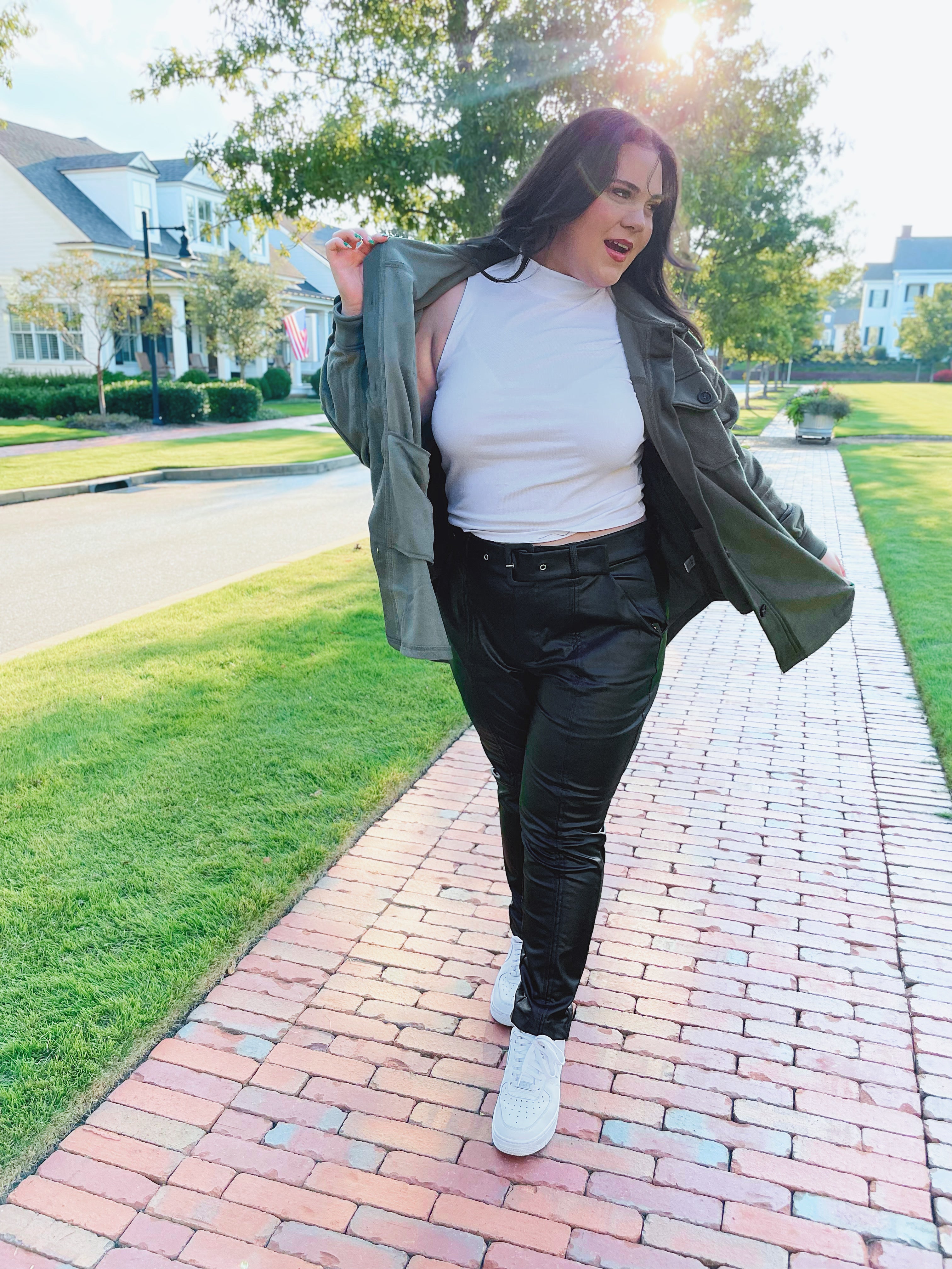 Good Habits Shacket - Olive