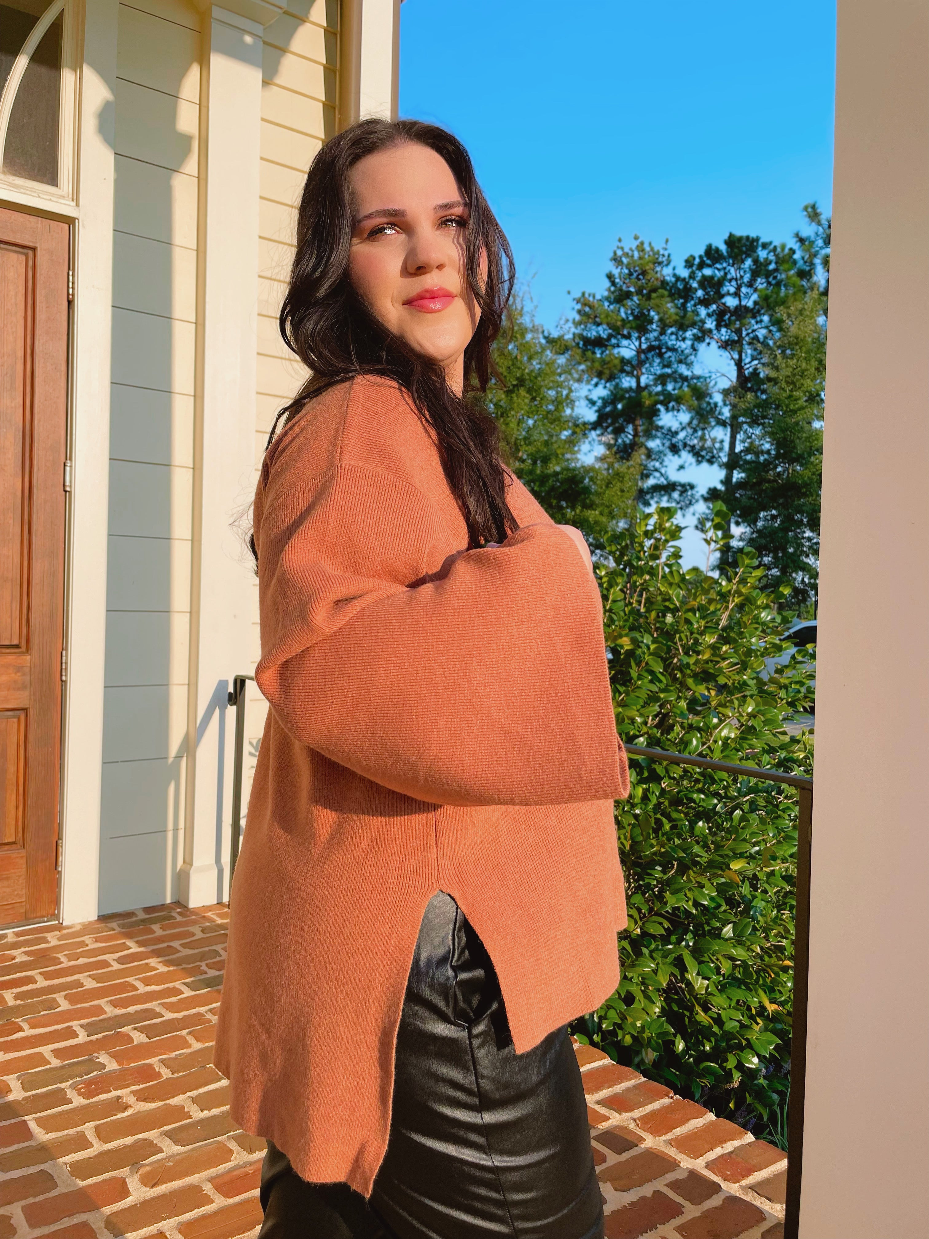Shameless Sweater - Muted Orange