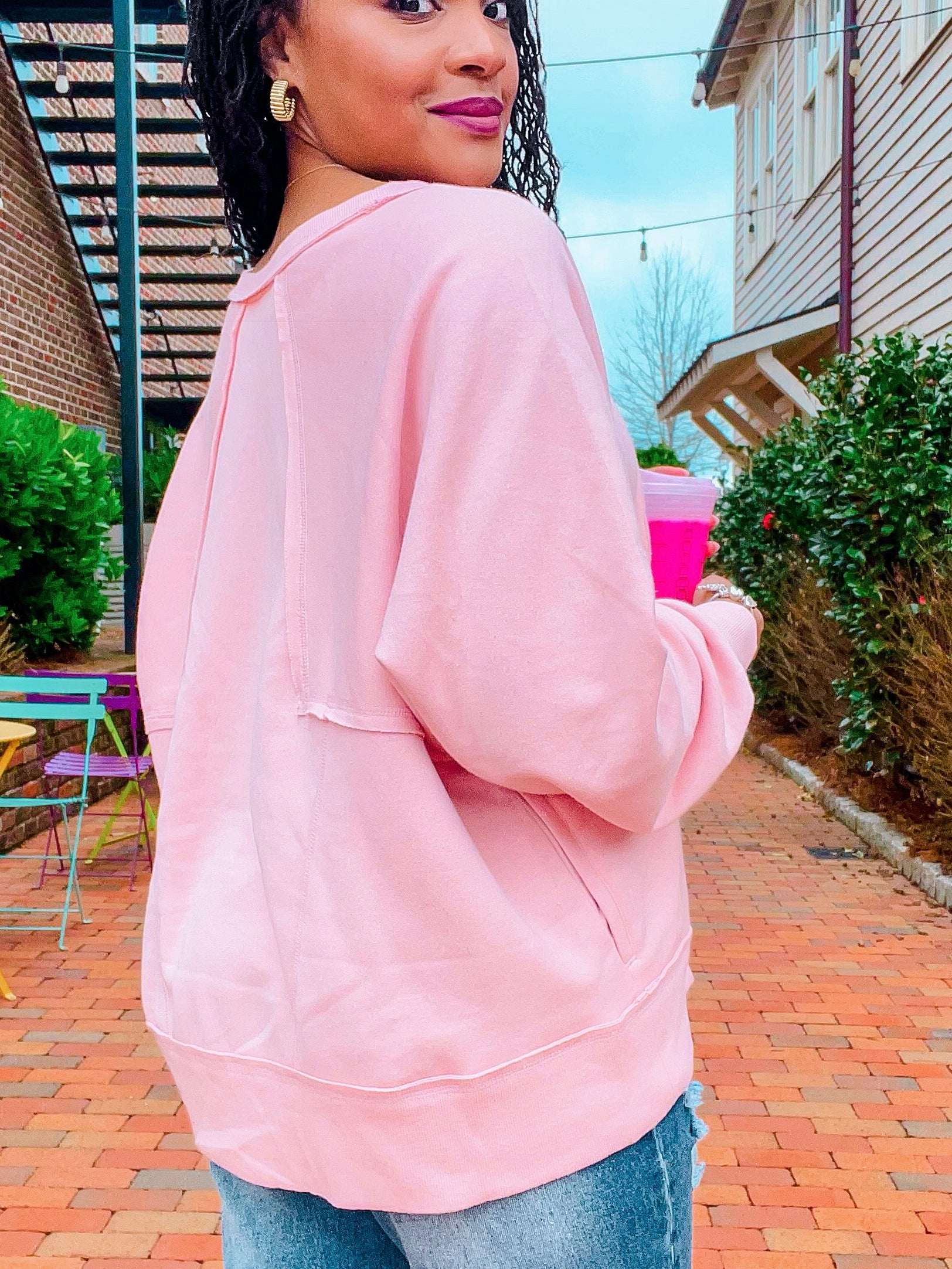 Still Your Best Sweatshirt - Pink