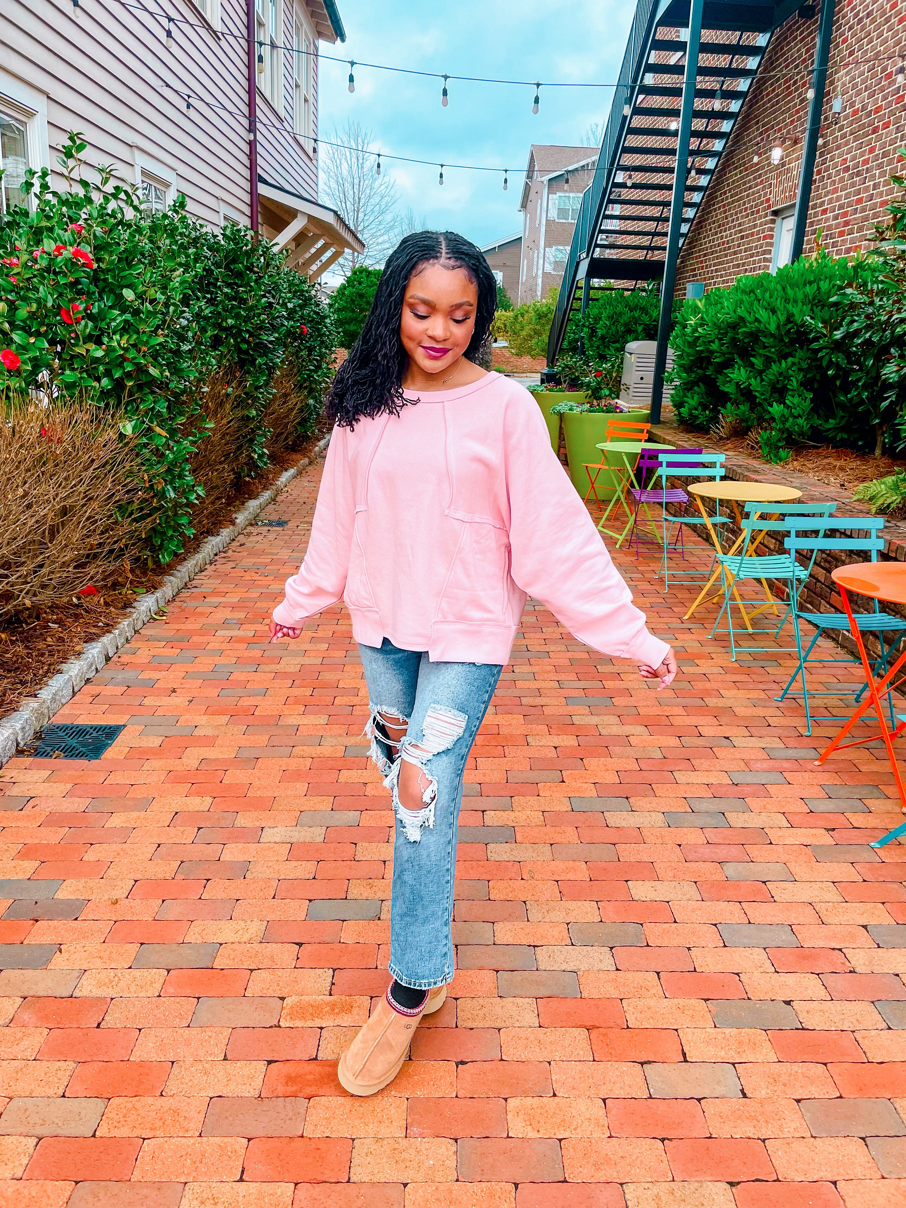 Still Your Best Sweatshirt - Pink