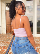 Flirt Alert Corset Top - Orchid