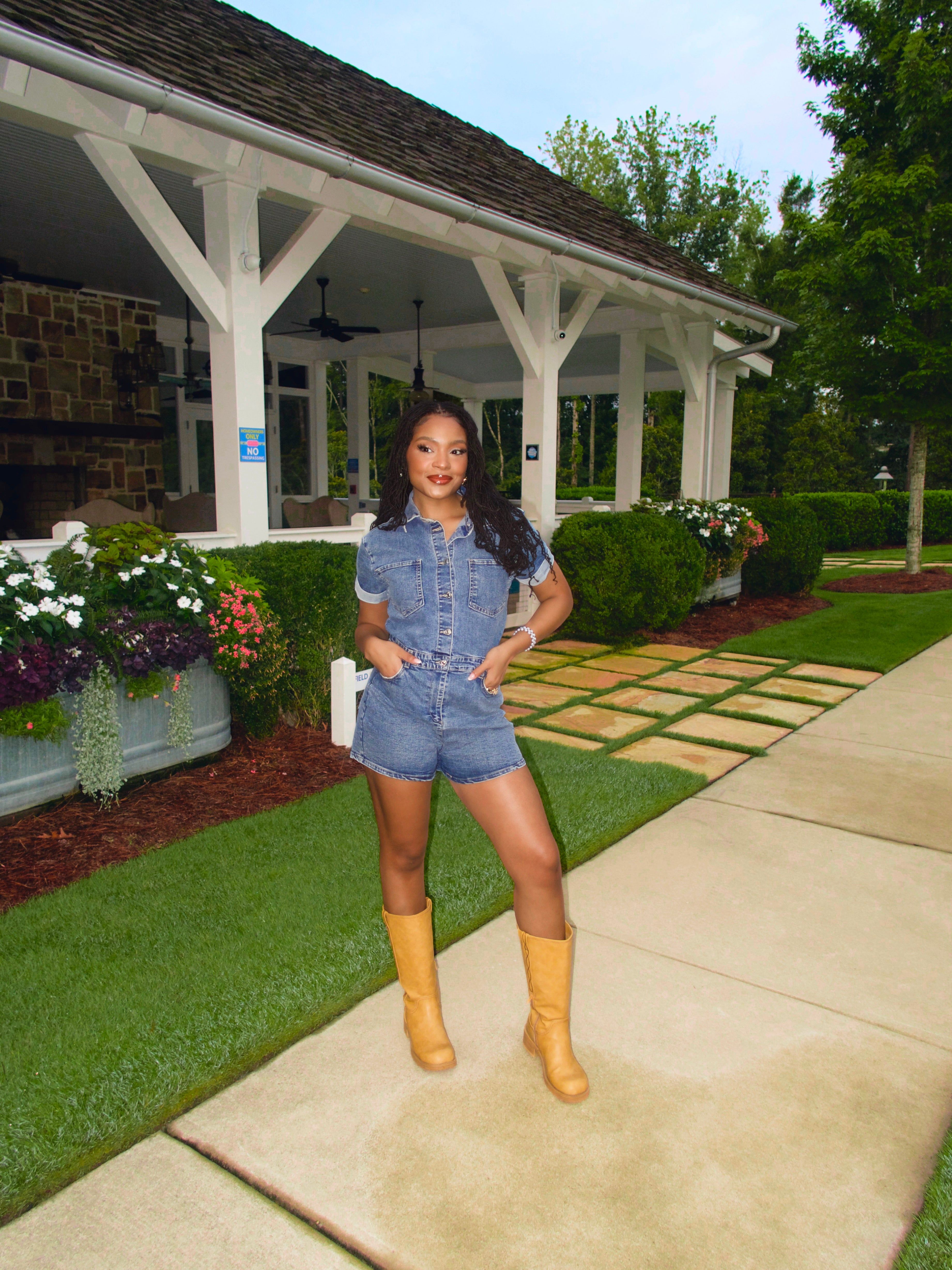 Denim Days Ahead Romper