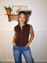 Espresso Knit Vest
