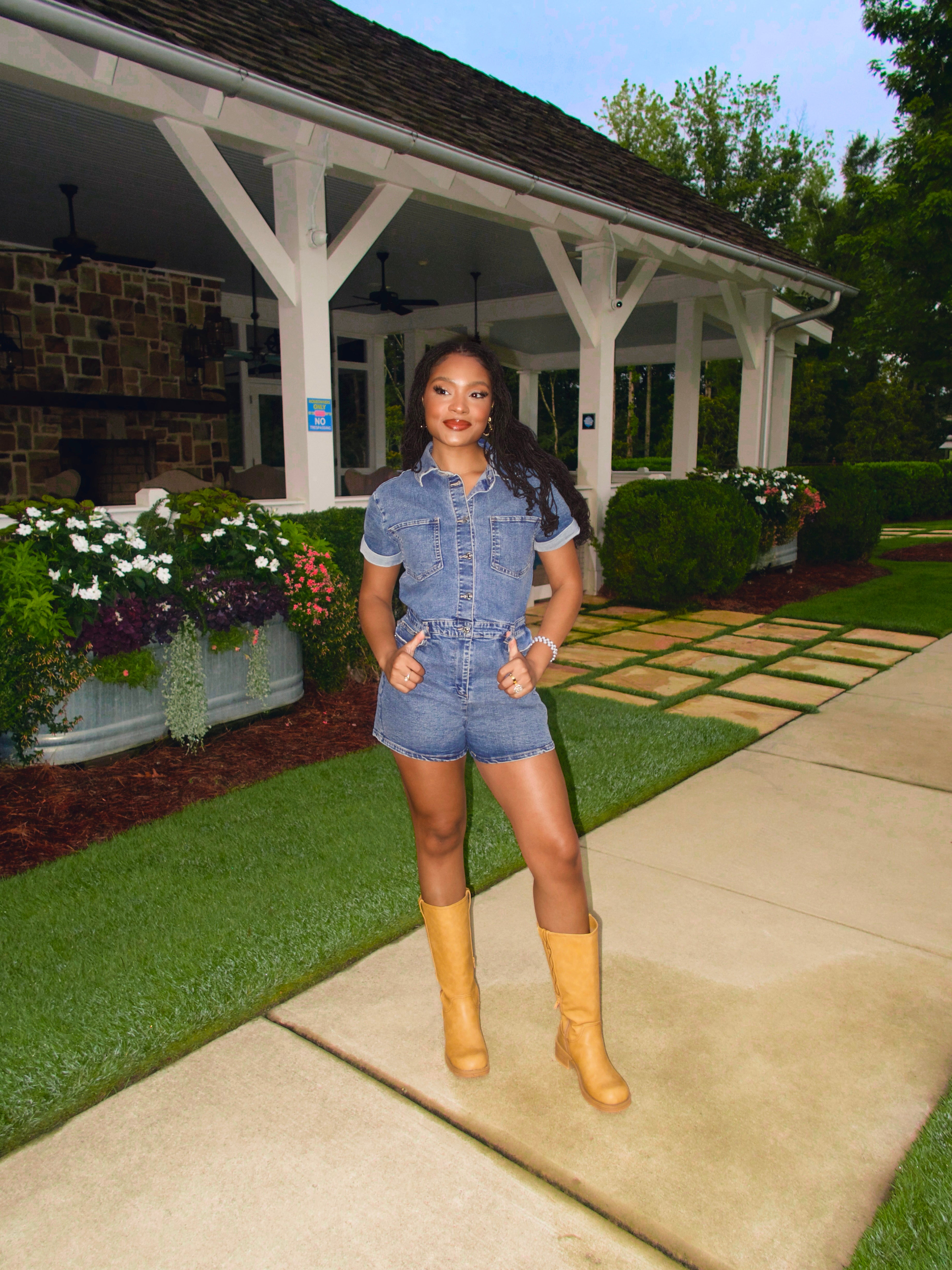 Denim Days Ahead Romper
