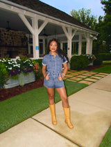 Denim Days Ahead Romper