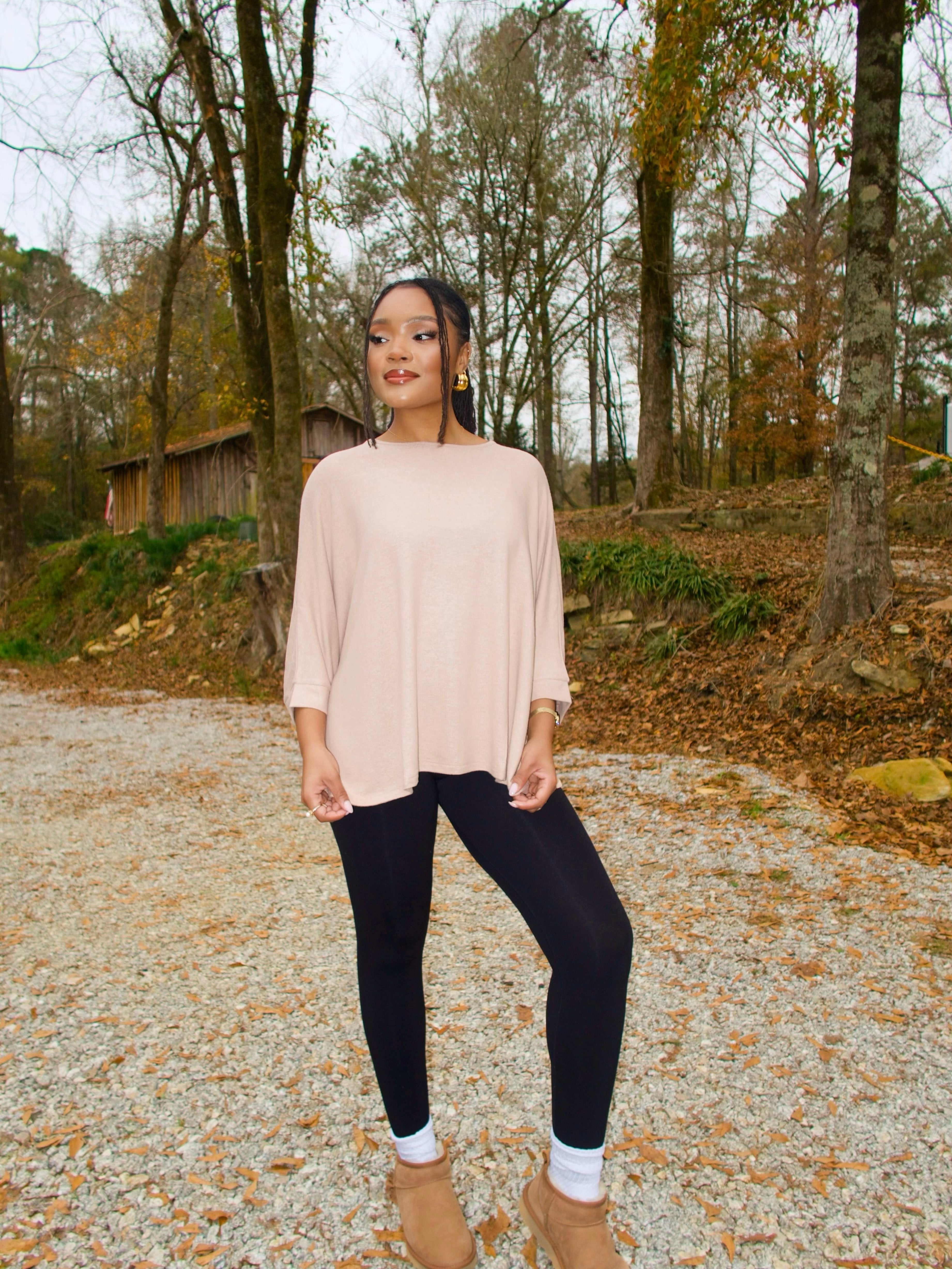 Easy Day Top - Taupe