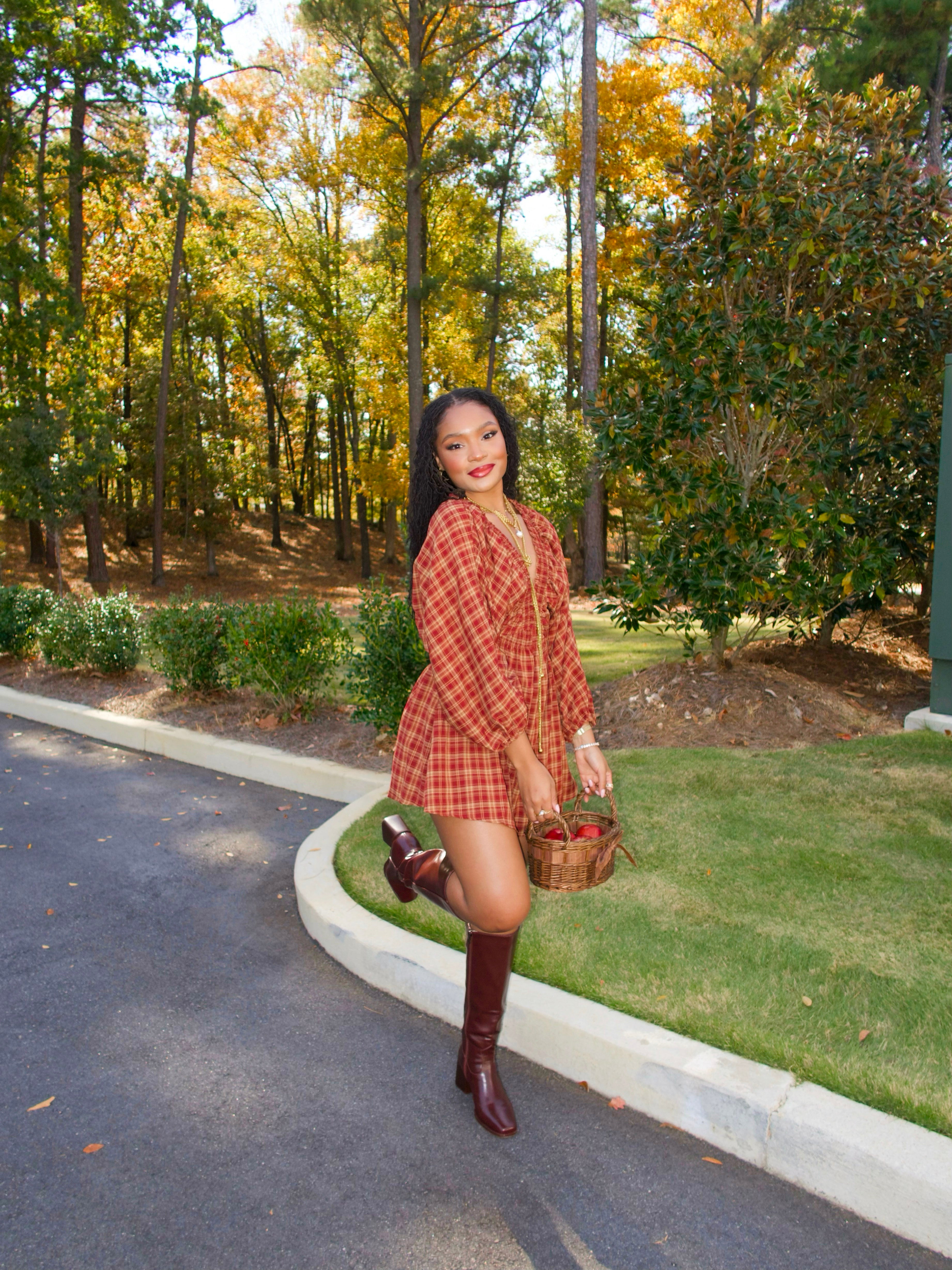 Mulberry Plaid Romper
