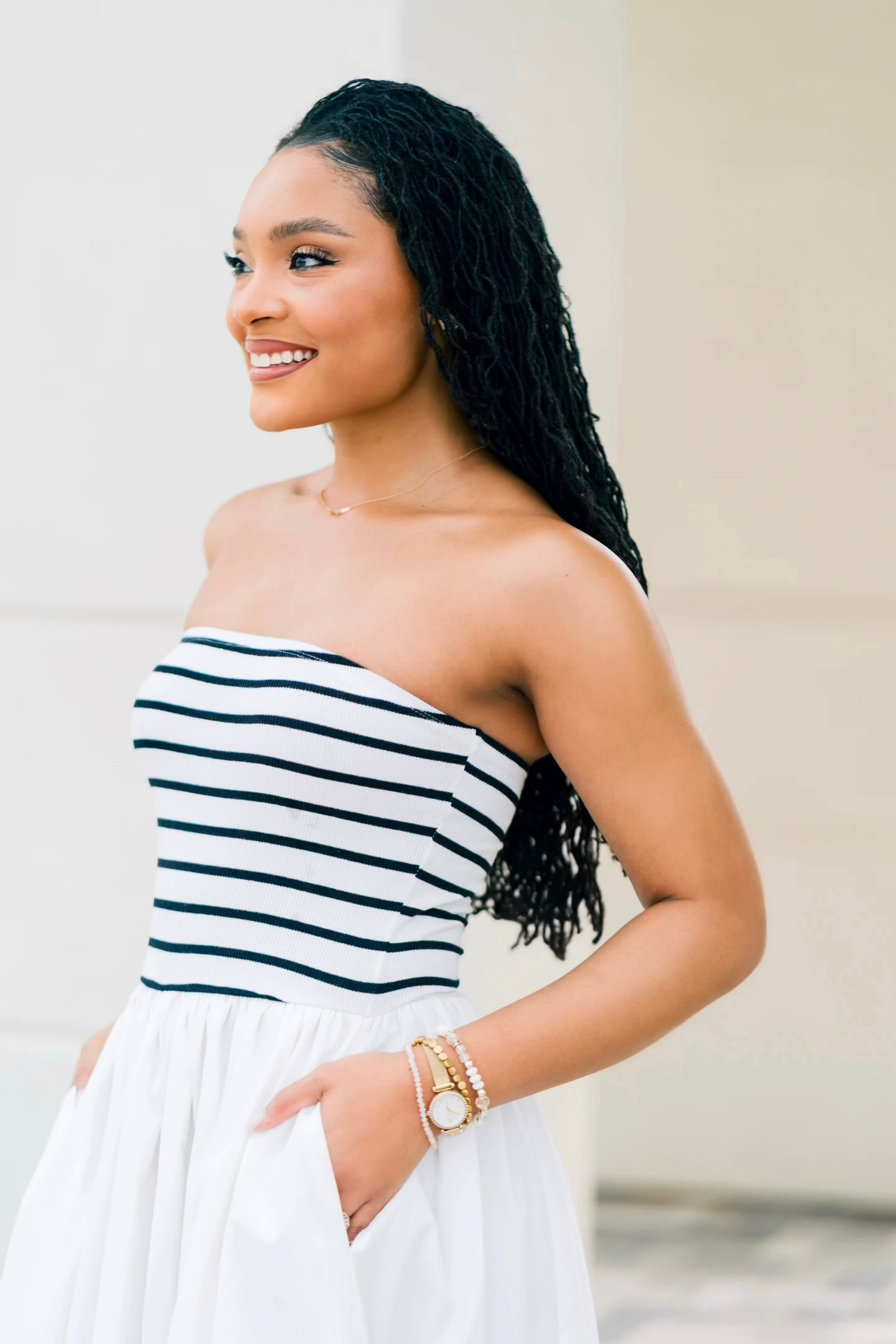 Mainstay Dress - Cabana Stripes