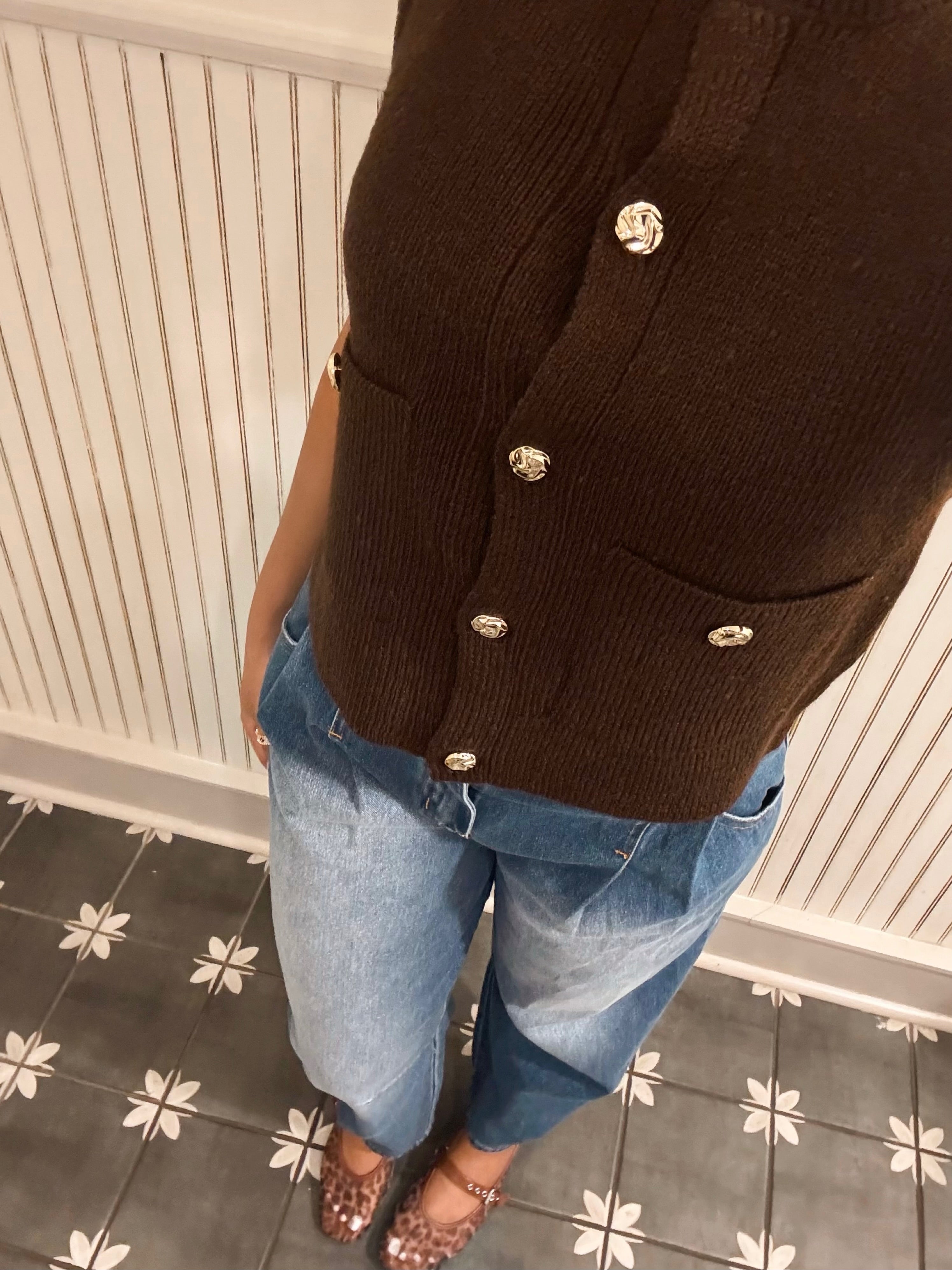 Espresso Knit Vest