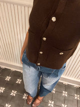 Espresso Knit Vest