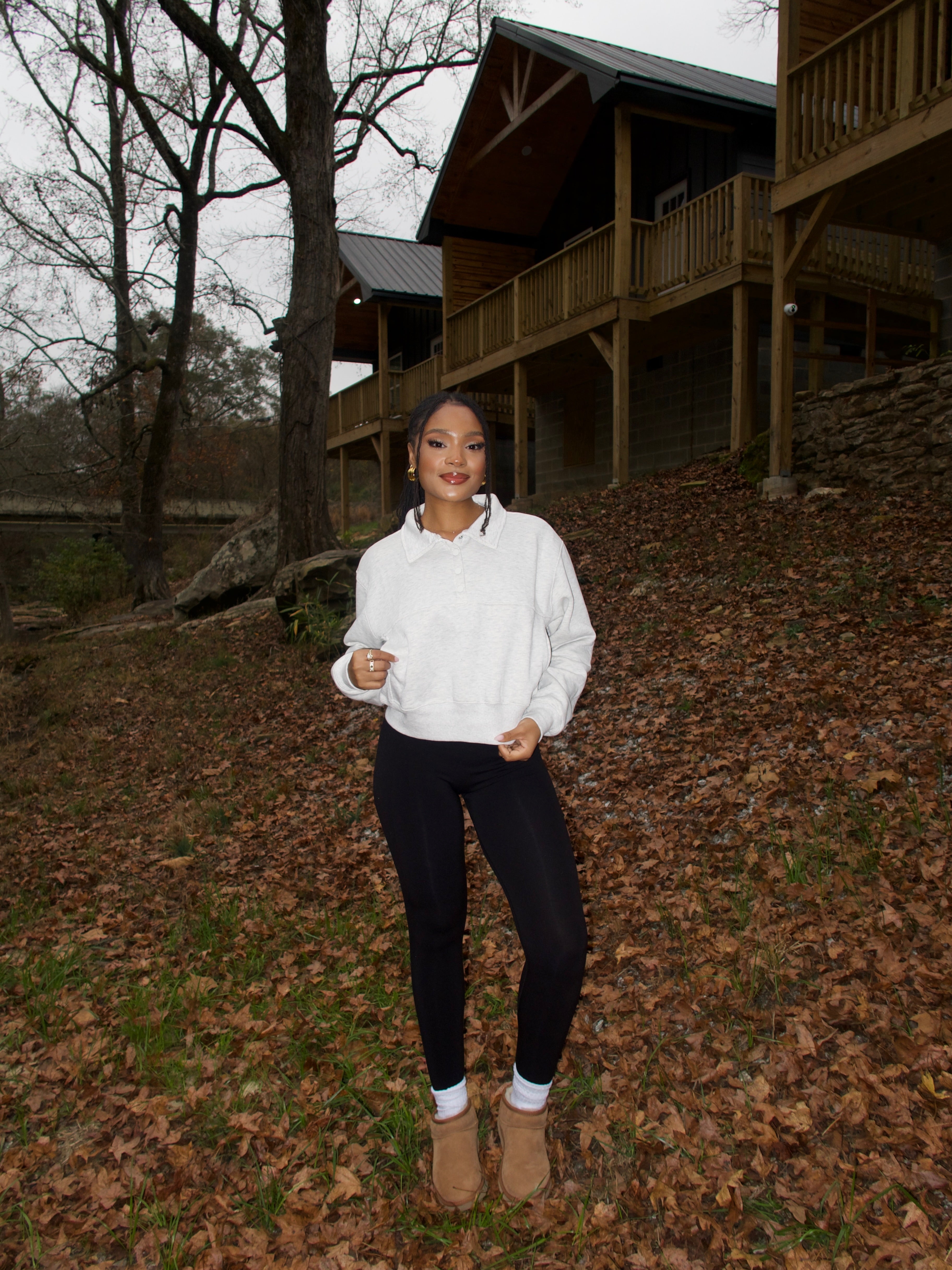 Daily Essential Pullover - Heather Grey