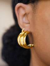 Triple Luxe Hoops