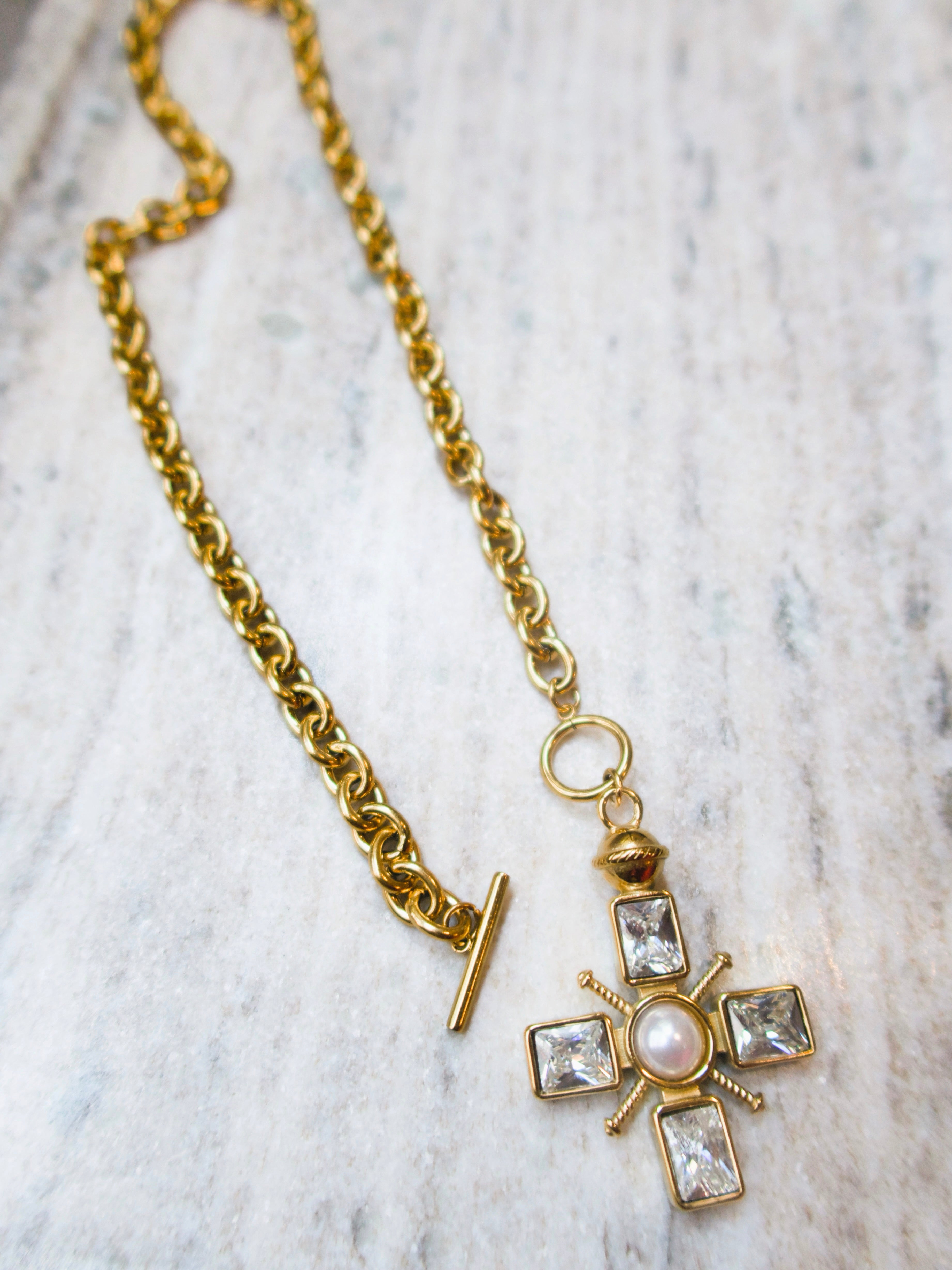 Serene Cross Necklace
