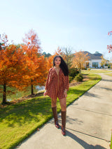 Mulberry Plaid Romper