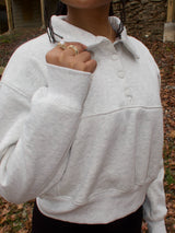 Daily Essential Pullover - Heather Grey