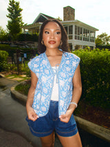 Blueberry Graze Quilted Vest