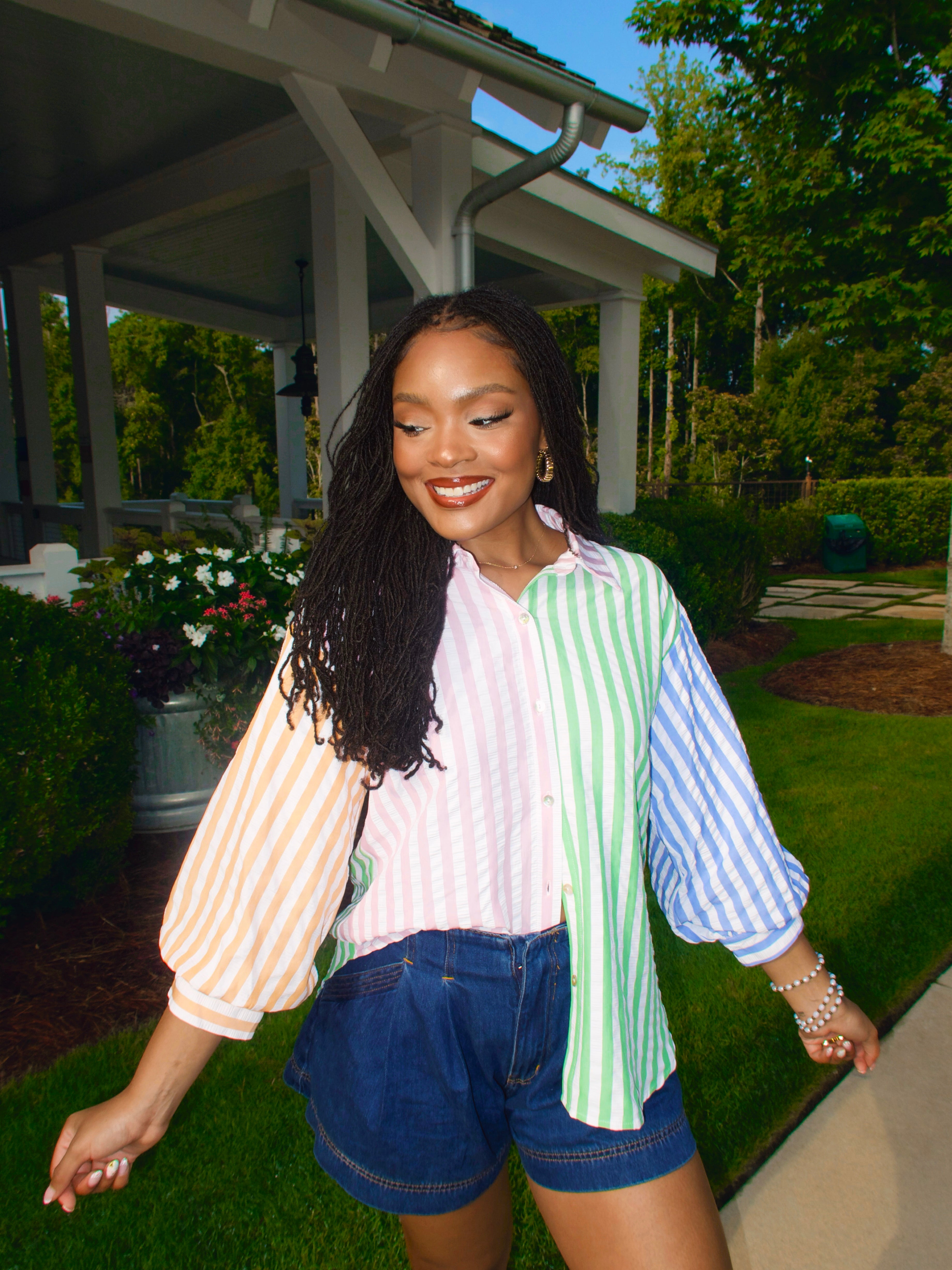 Striped In Hues Top