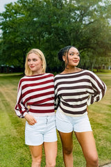 Signature Stripes Sweater - Mocha