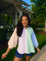 Striped In Hues Top