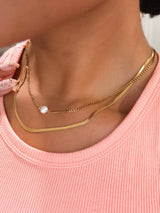 Aligned Layer Necklace