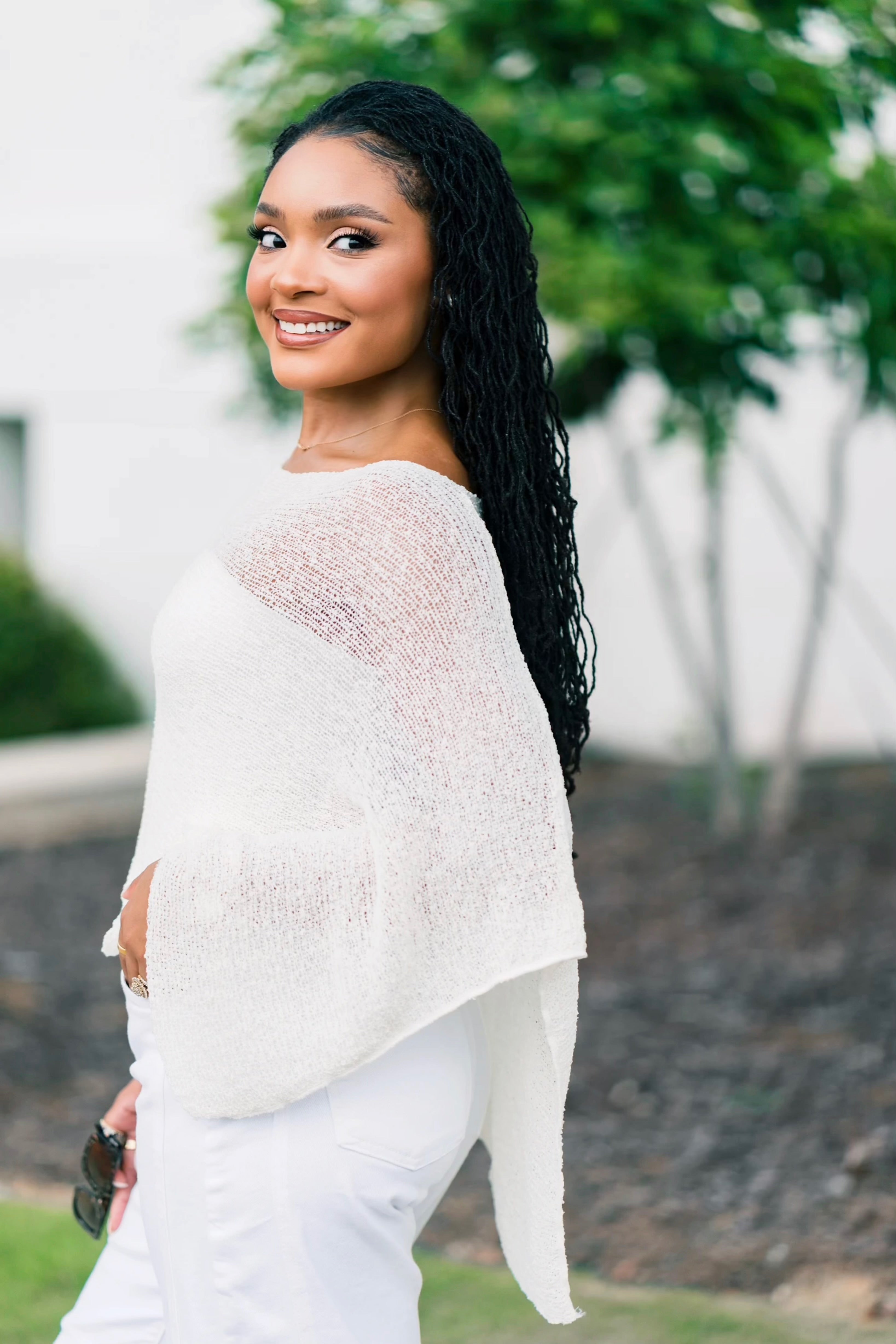 Daydream Poncho - Ivory