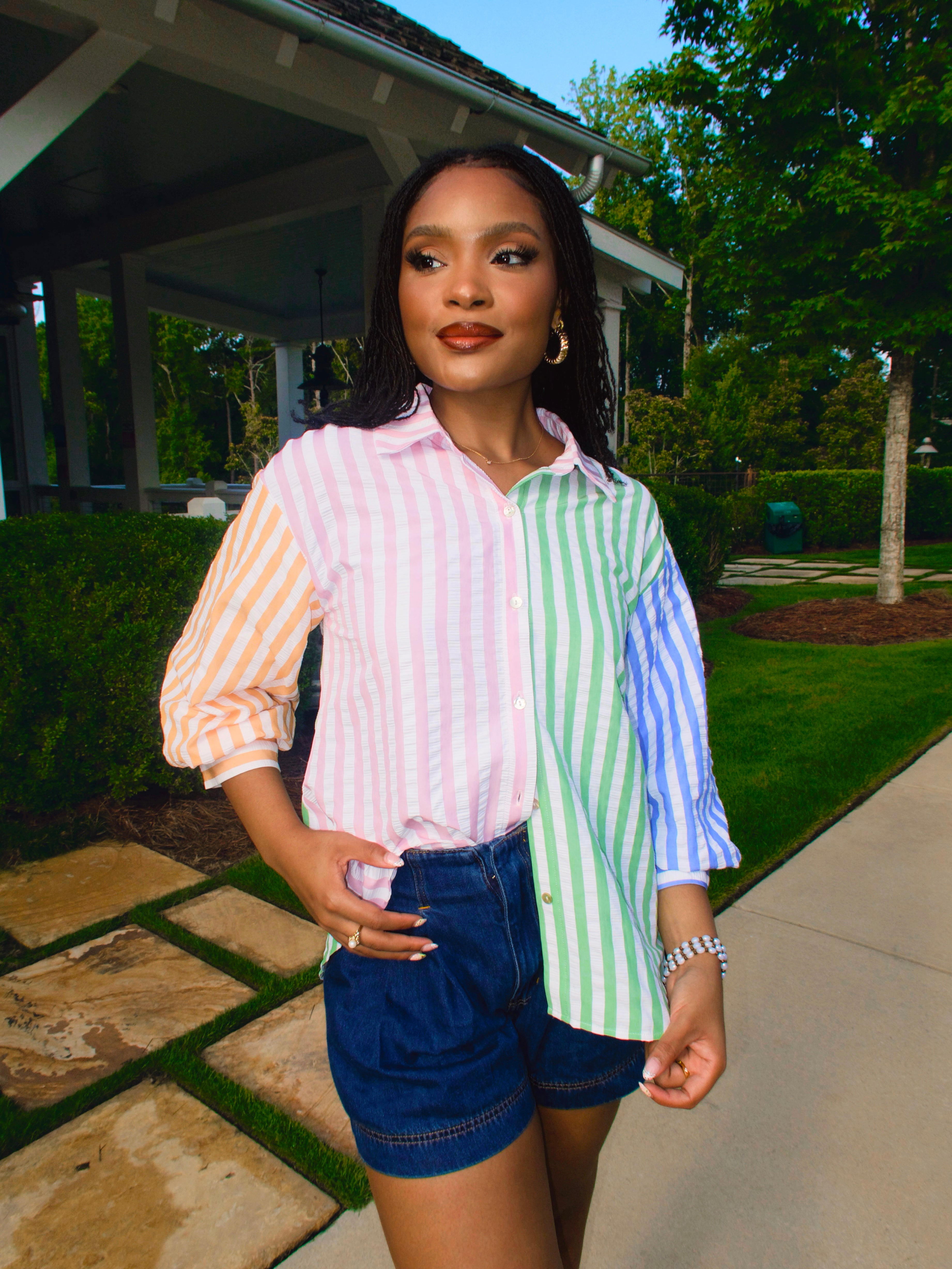 Striped In Hues Top