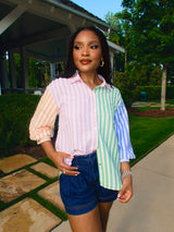 Striped In Hues Top