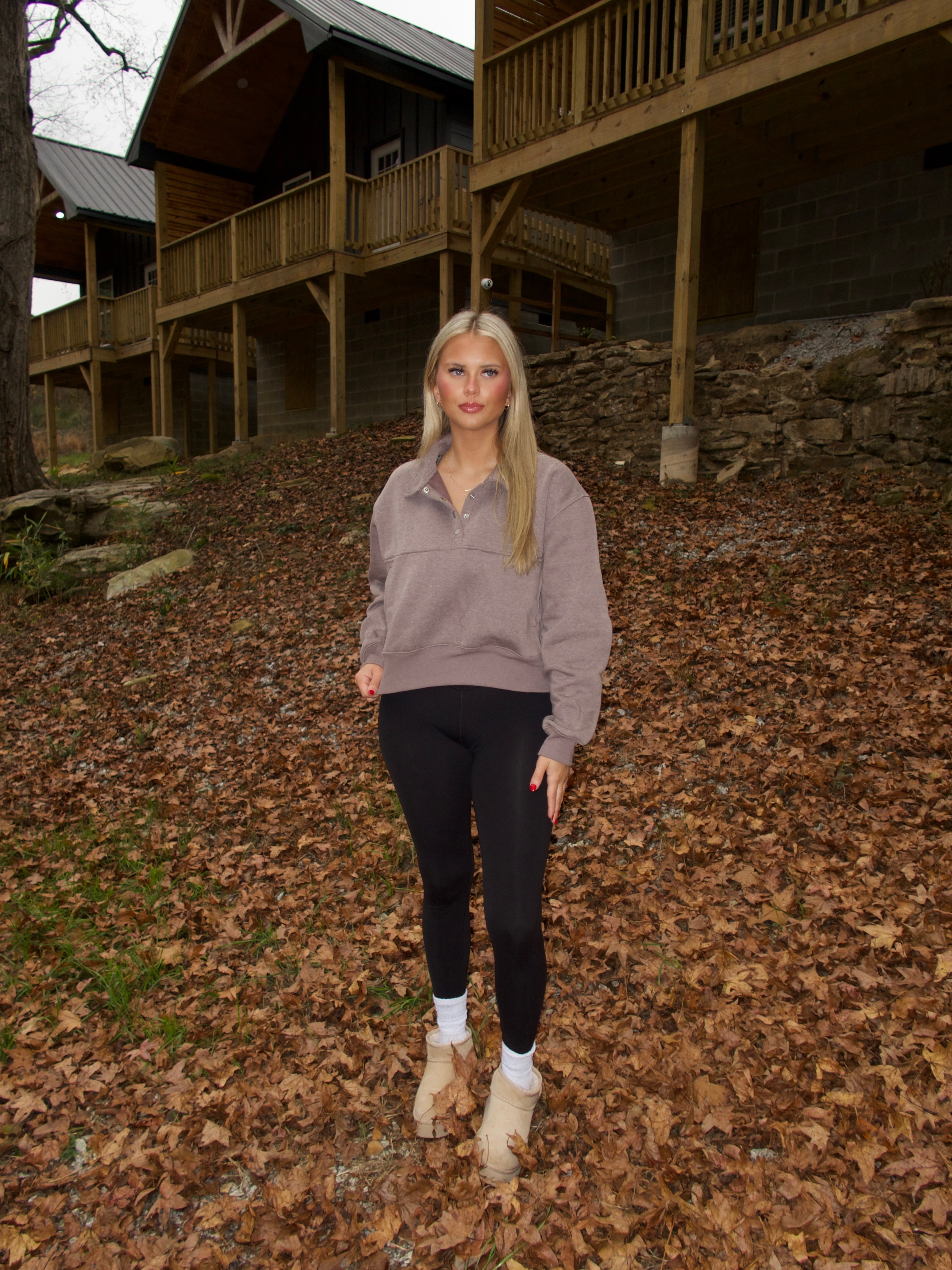 Daily Essential Pullover - Stone