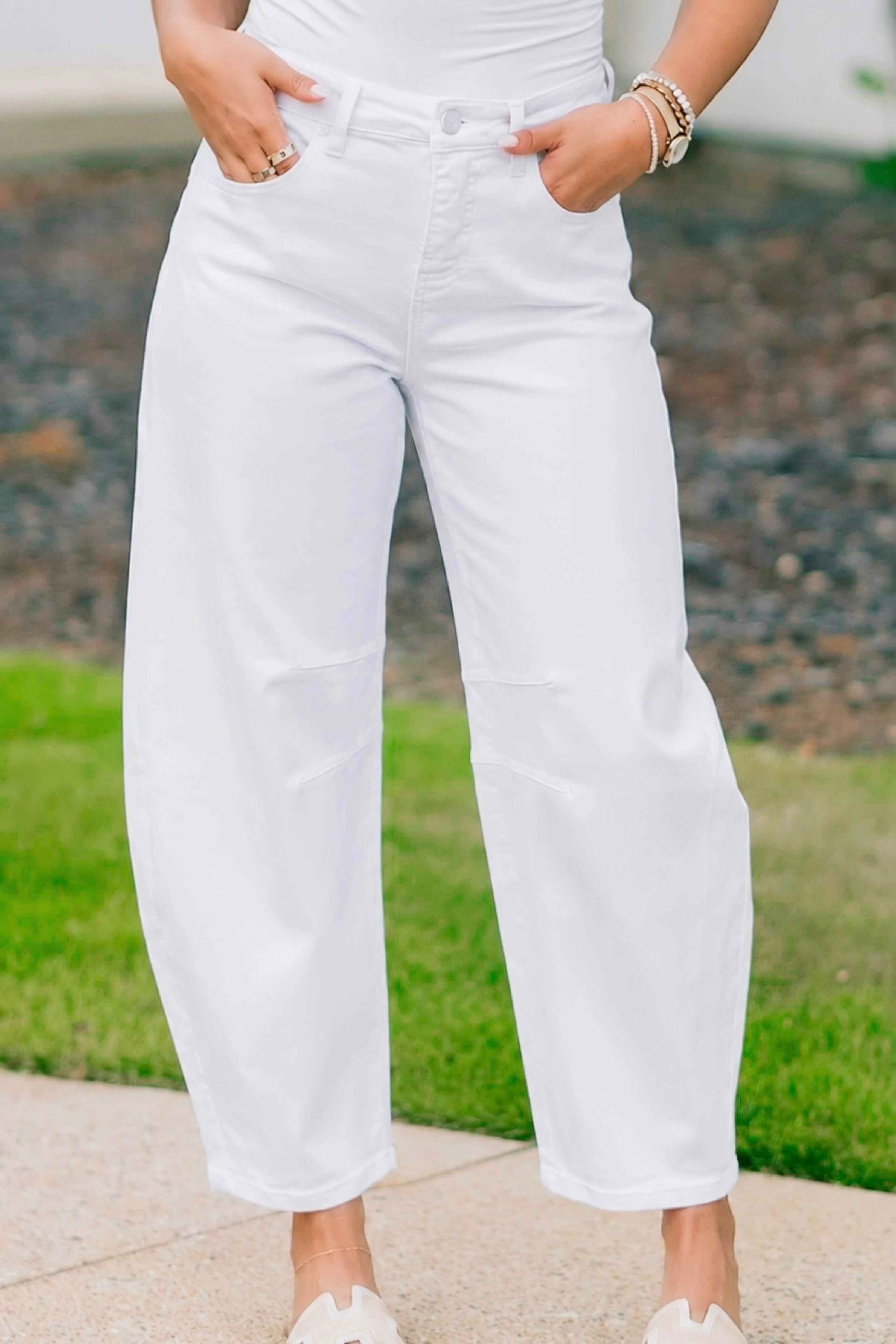 Parker Barrel Jeans - White
