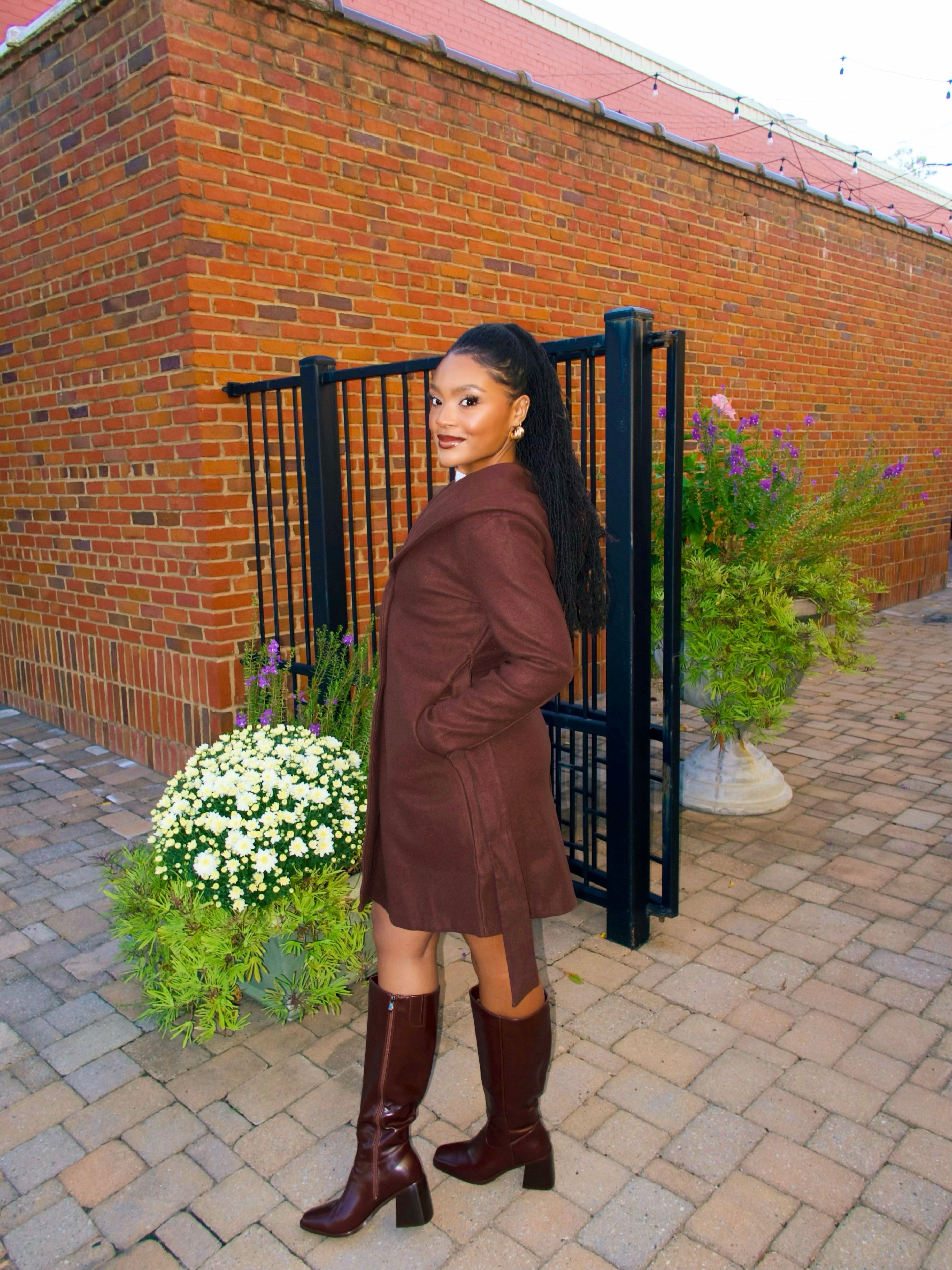 True Cinnamon Trench Coat
