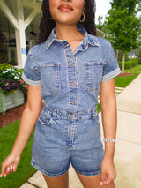 Denim Days Ahead Romper